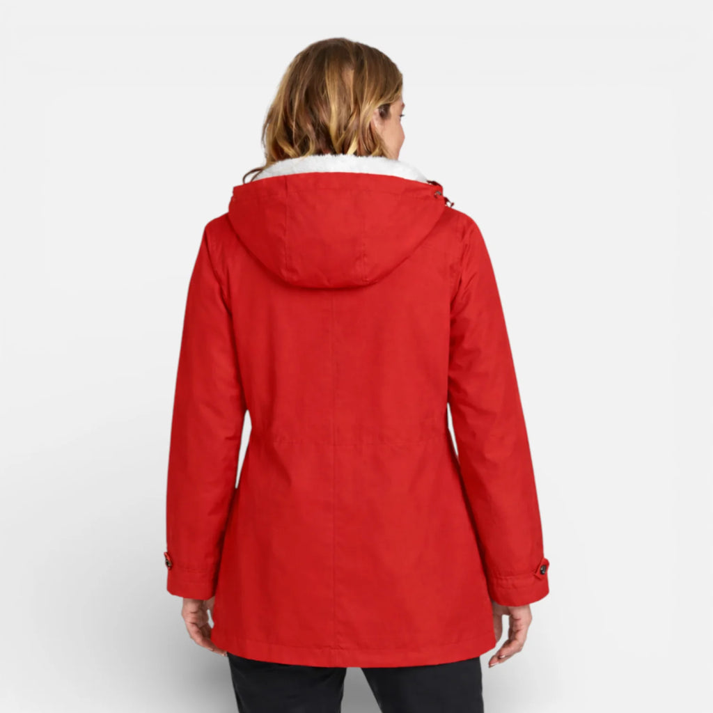 Veste imperméable coupe-vent avec capuche pour femme