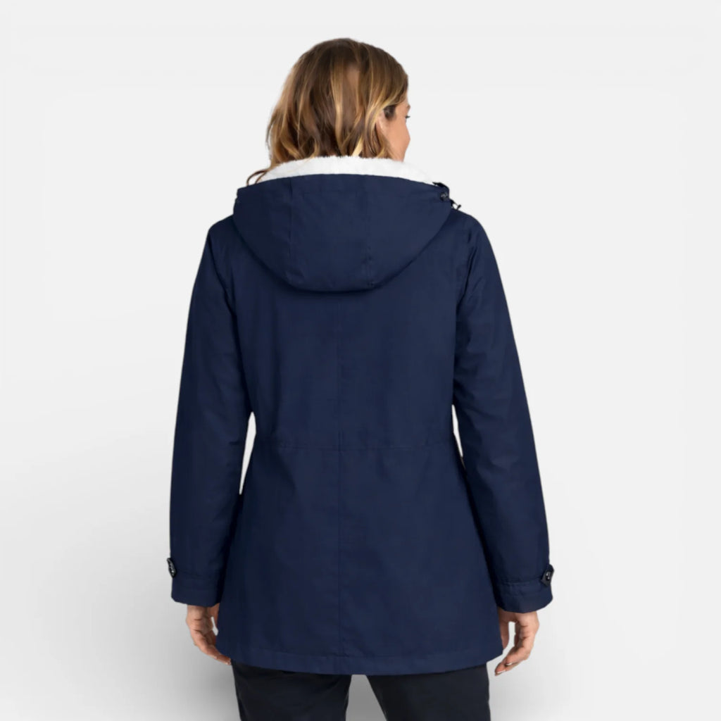 Veste imperméable coupe-vent avec capuche pour femme