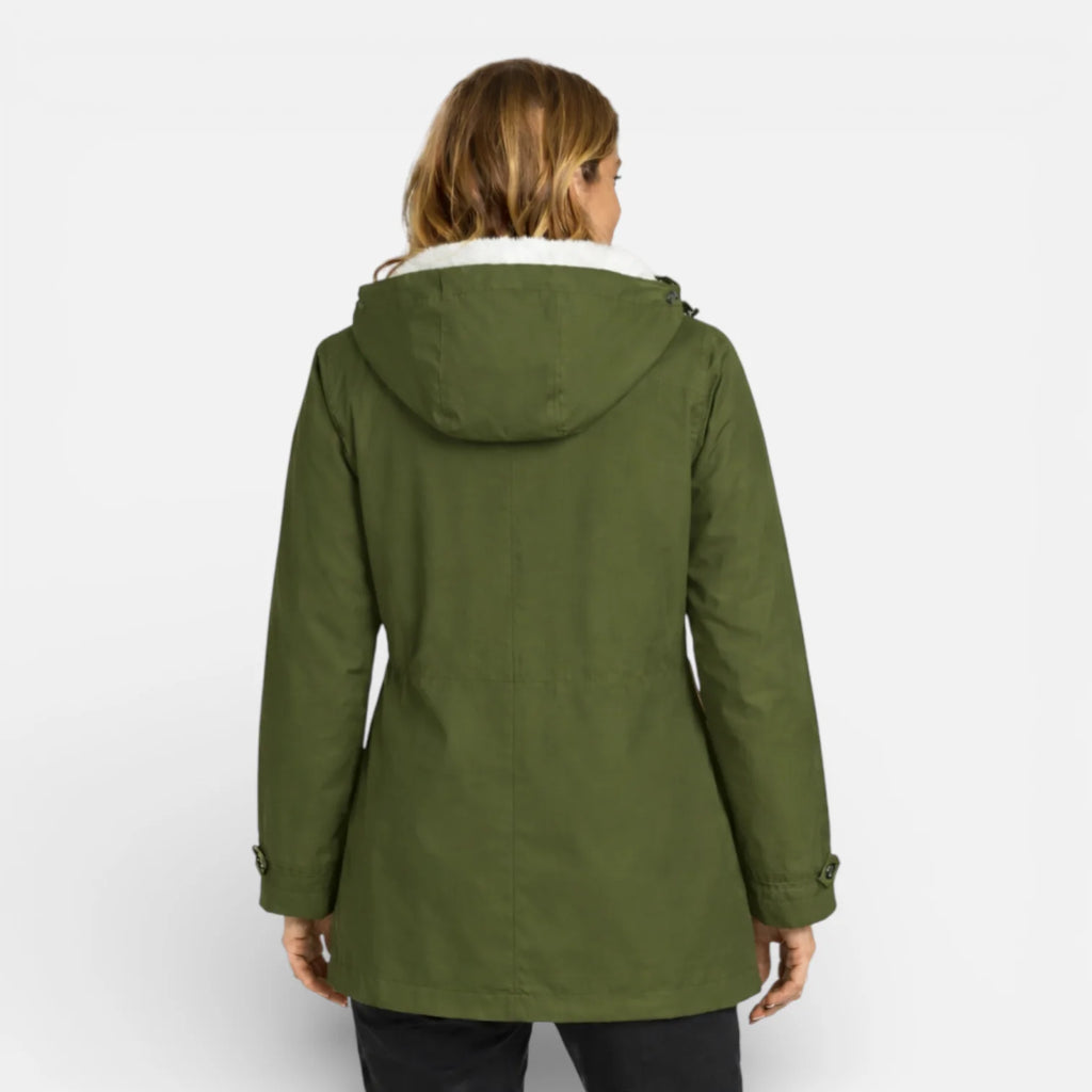 Veste imperméable coupe-vent avec capuche pour femme