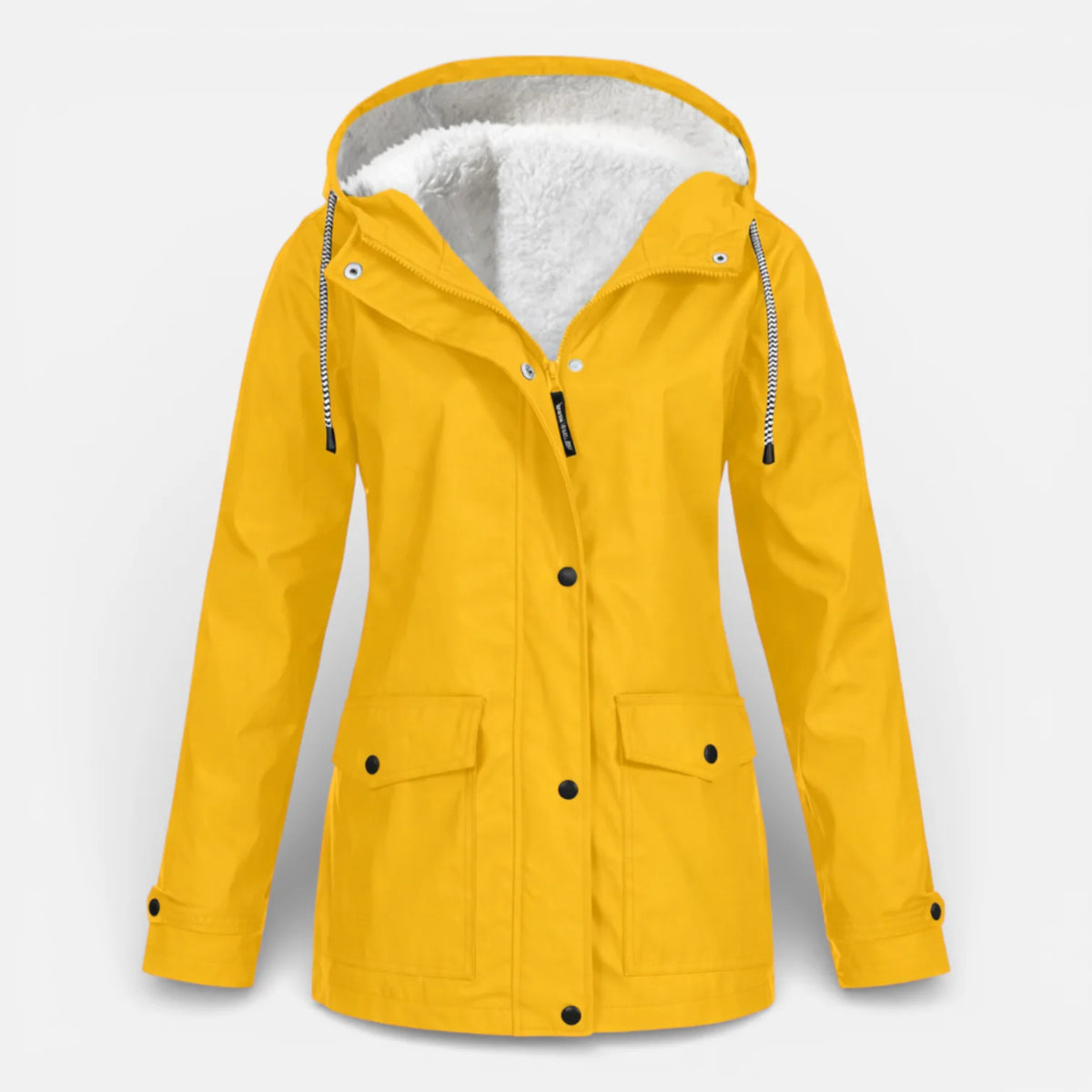Veste imperméable coupe-vent avec capuche pour femme