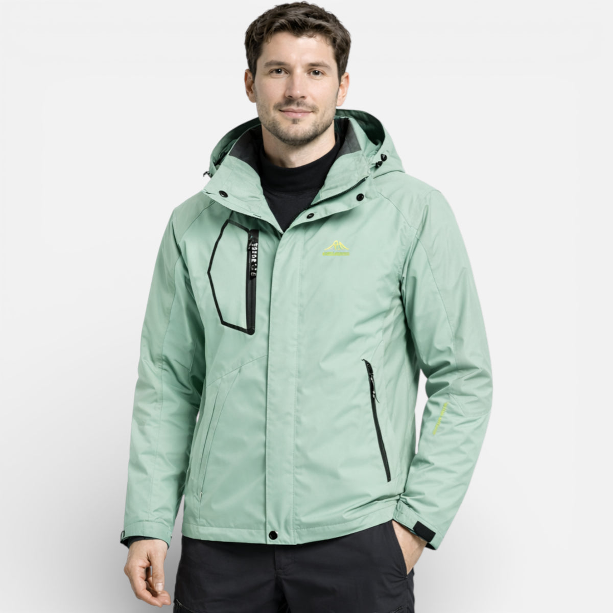 Veste Randonnée Imperméable Respirante Homme