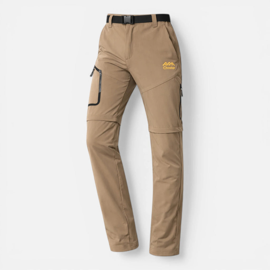 Pantalon de randonnée convertible et imperméable homme