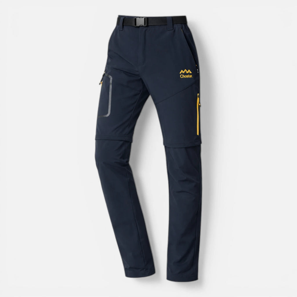 Pantalon de randonnée convertible et imperméable homme