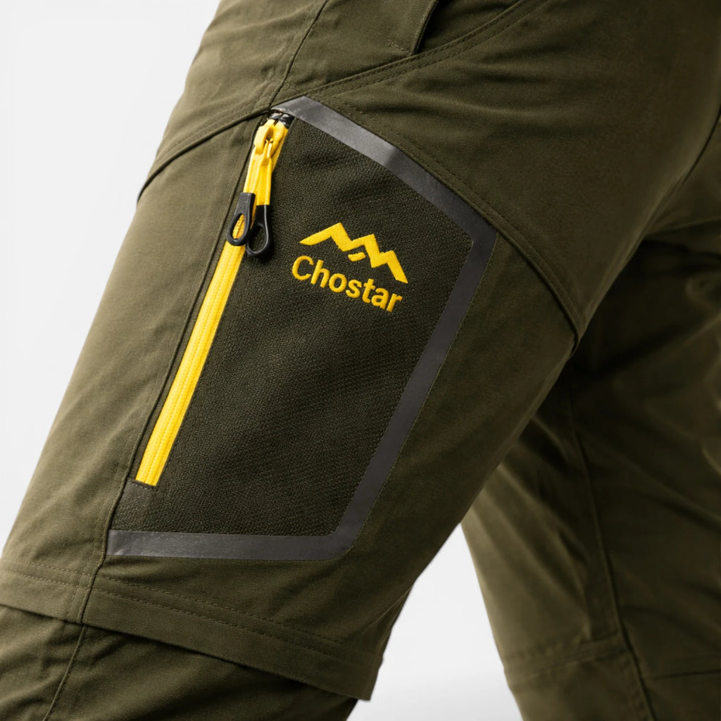 Pantalon de randonnée convertible et imperméable homme