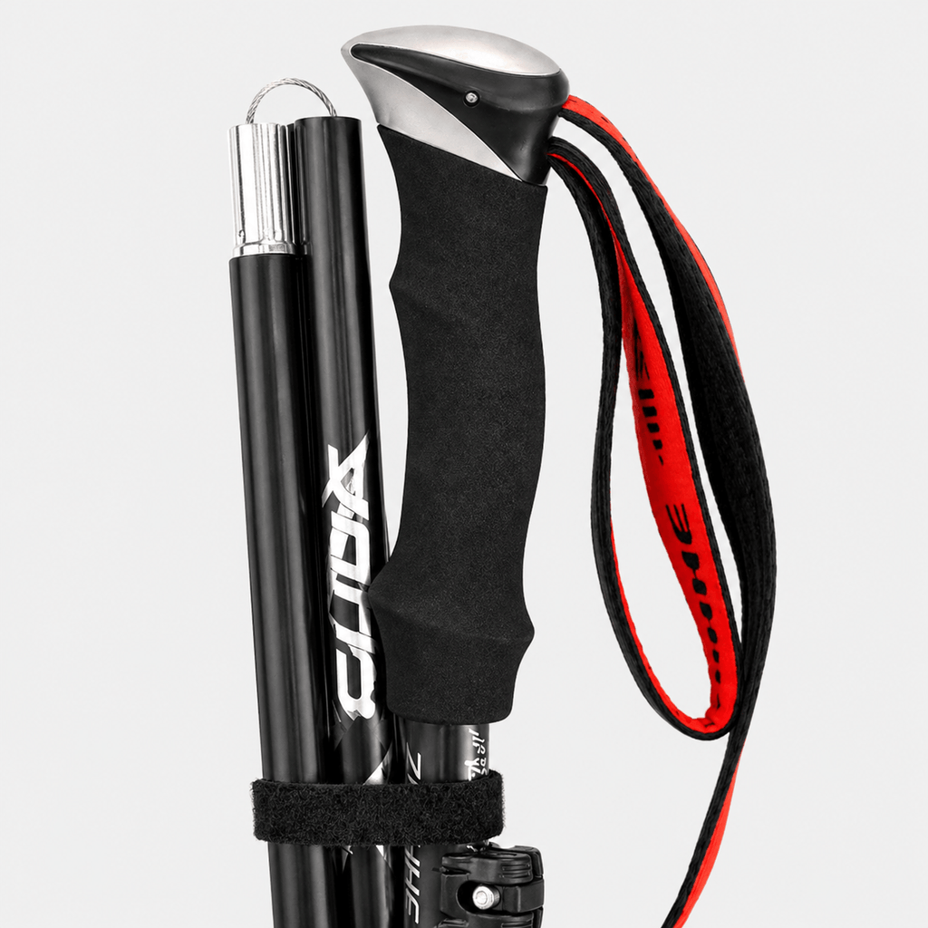 Bâton de randonnée pliable ultraléger compact et facile à transporter