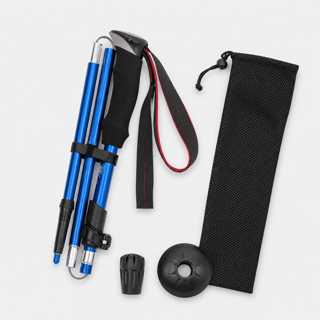 Bâton de randonnée pliable ultraléger compact et facile à transporter