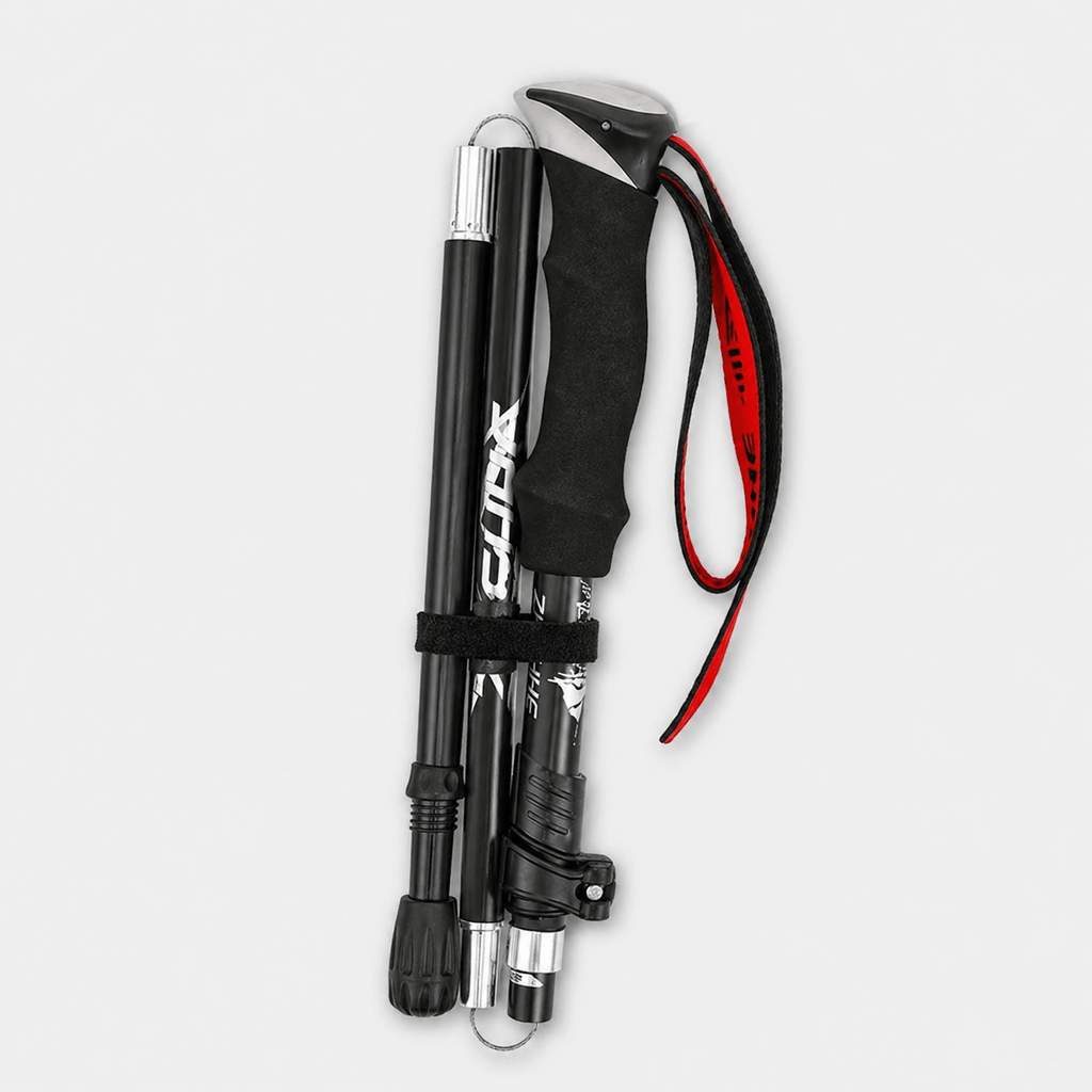 Bâton de randonnée pliable ultraléger compact et facile à transporter