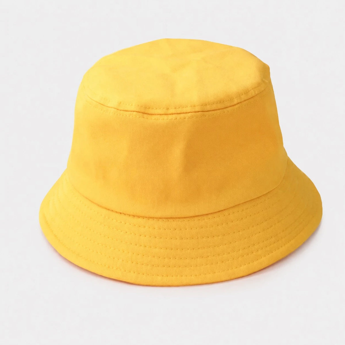 Blanc Jaune / Adulte (56-58cm) Bob de randonnée en coton homme femme enfant