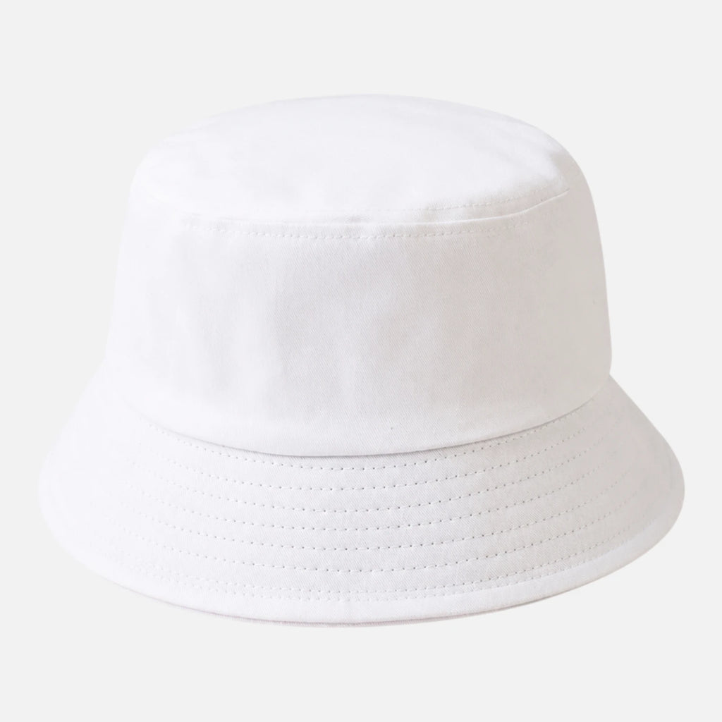 Blanc cassé / Adulte (56-58cm) Bob de randonnée en coton homme femme enfant