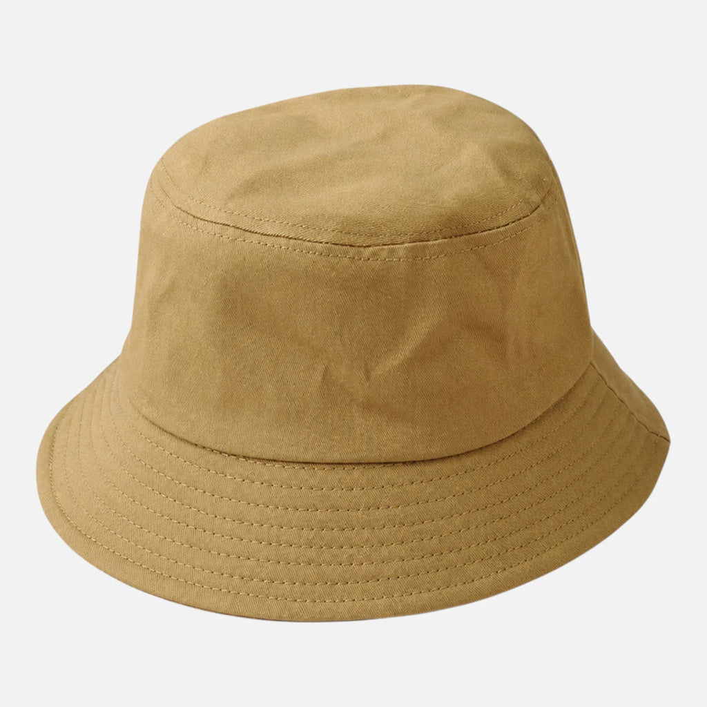 Marron clair / Adulte (56-58cm) Bob de randonnée en coton homme femme enfant