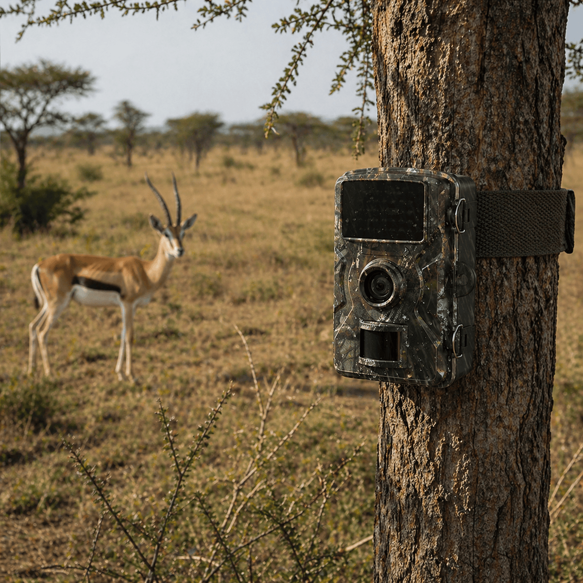 Caméra de chasse connectée avec vision nocturne 16MP