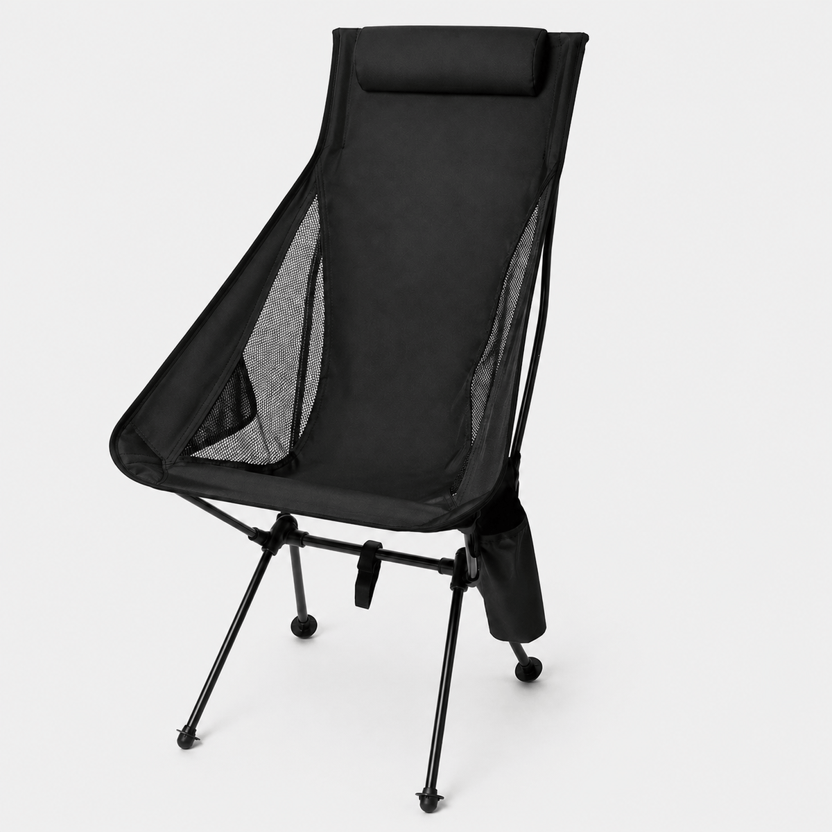 Chaise camping pliante avec appui-tête légère et confortable