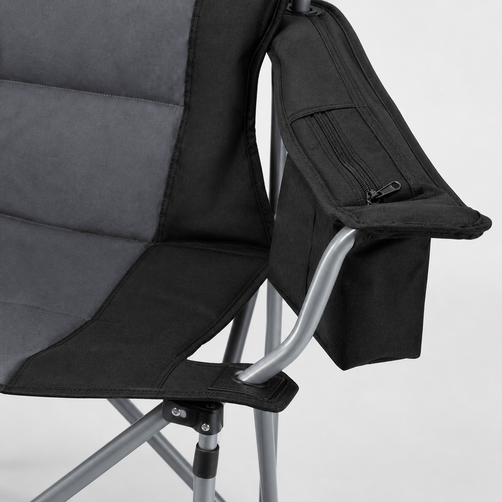 Chaise camping pliante avec dossier rembourré confort