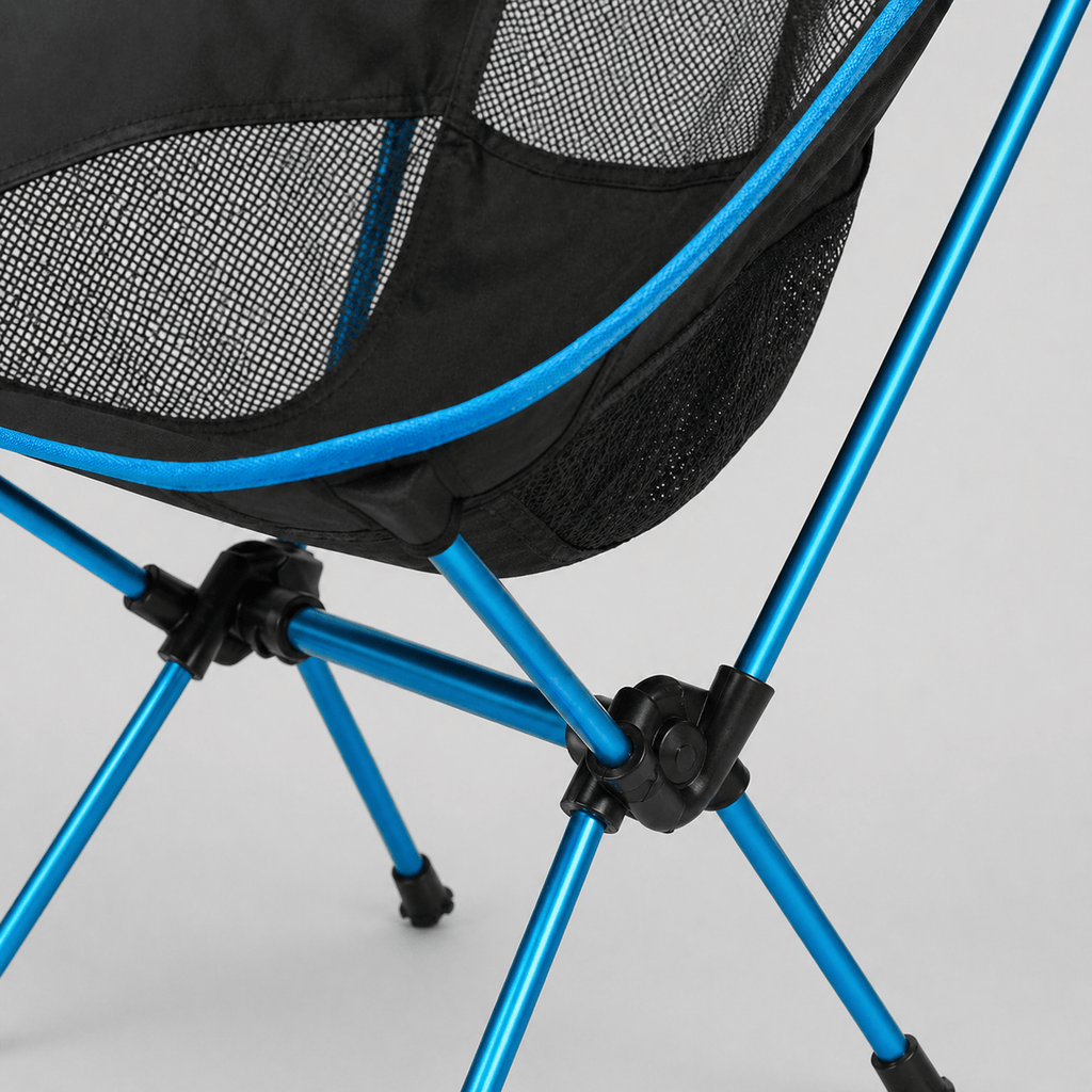 Chaise lune pliante légère avec dossier confortable en aluminium