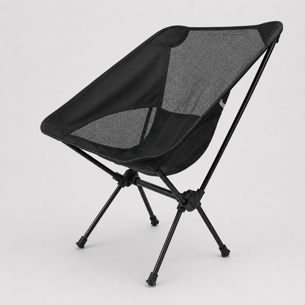 Chaise lune pliante légère avec dossier confortable en aluminium