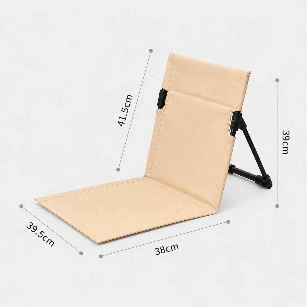 Chaise pliante ultralégère en aluminium confortable et facile à transporter