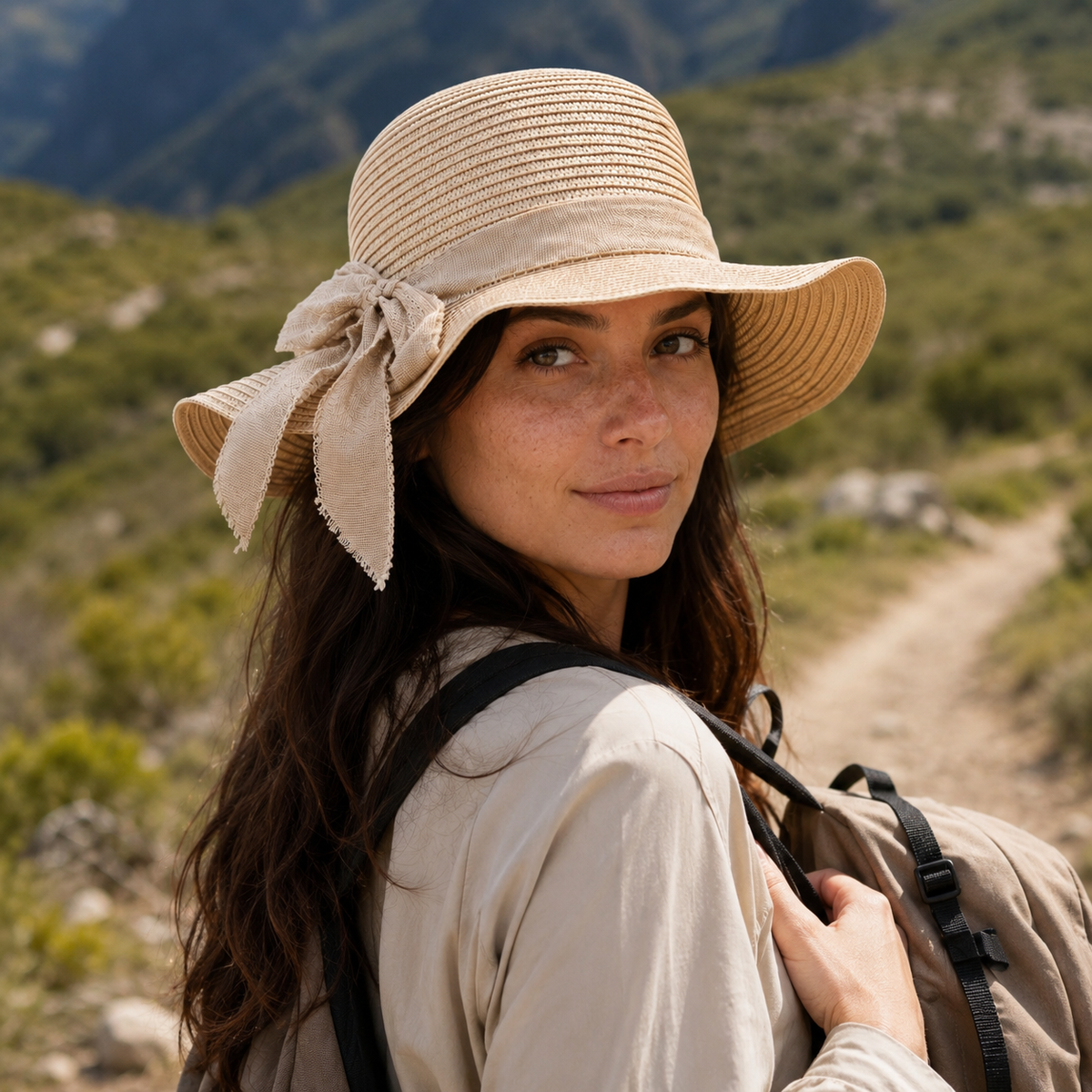 Chapeau de paille randonnée