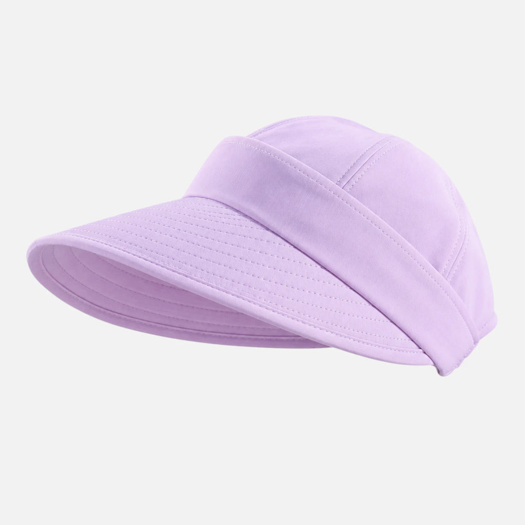 violet clair / 55-58 cm Chapeau de soleil d'été décontracté à large bord pour femmes Protection UV