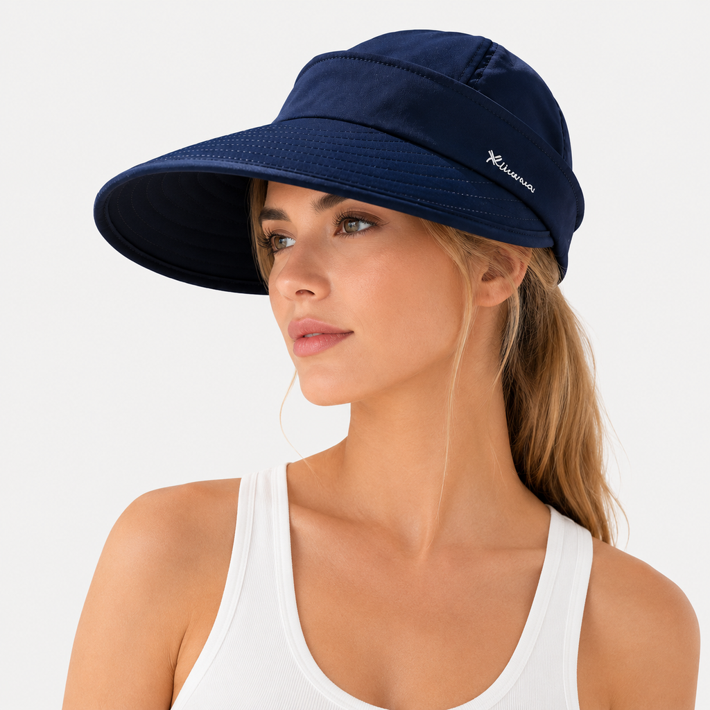 Chapeau de soleil d'été décontracté à large bord pour femmes Protection UV