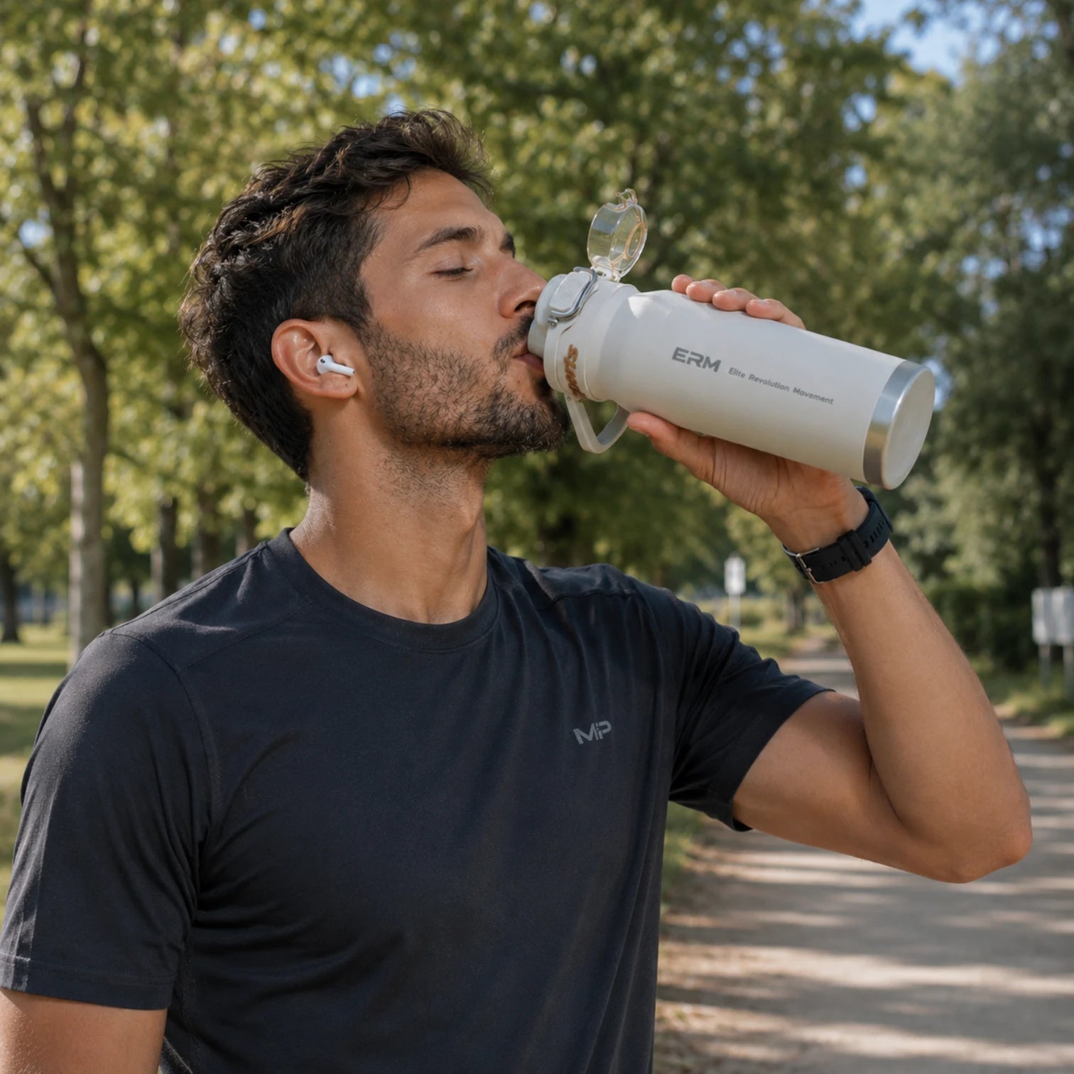Gourde Thermos 1L en acier inoxydable Image