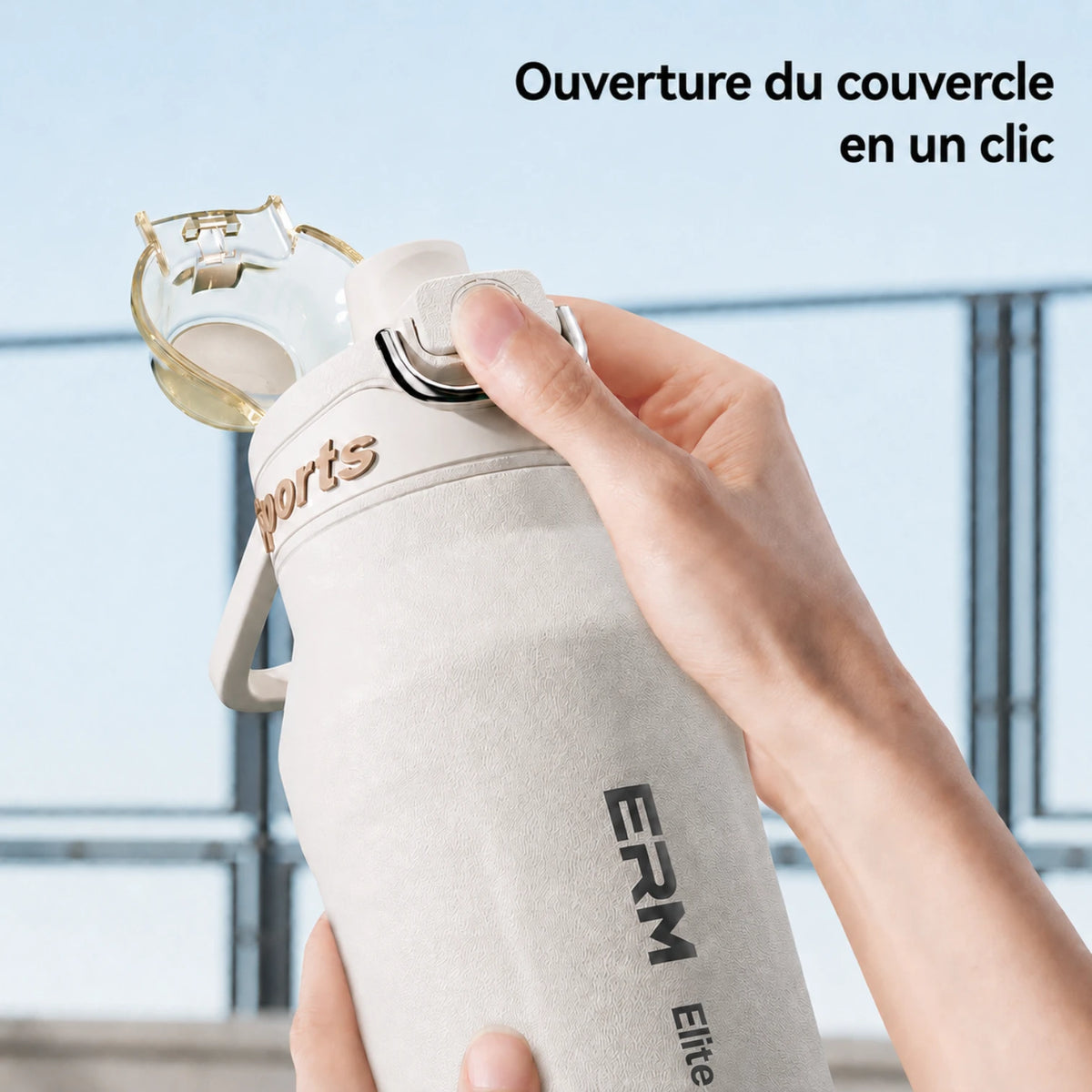 Gourde Thermos 1L en acier inoxydable