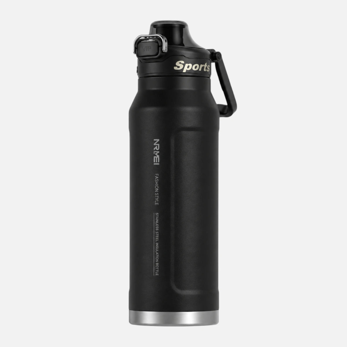 Ceinture noire / 1L Gourde Thermos 1L en acier inoxydable
