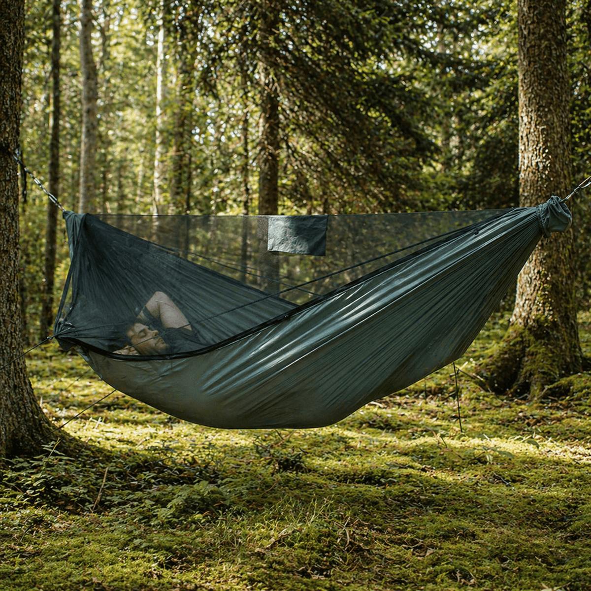 Hamac camping léger avec moustiquaire