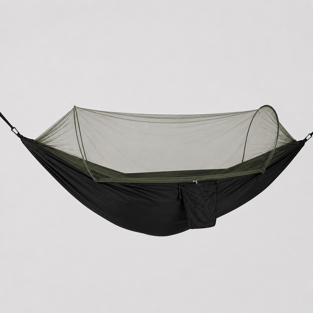 Hamac camping léger avec moustiquaire robuste et confortable