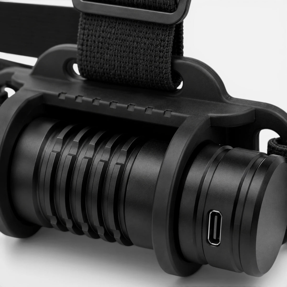 Noir Lampe frontale trail rechargeable USB-C