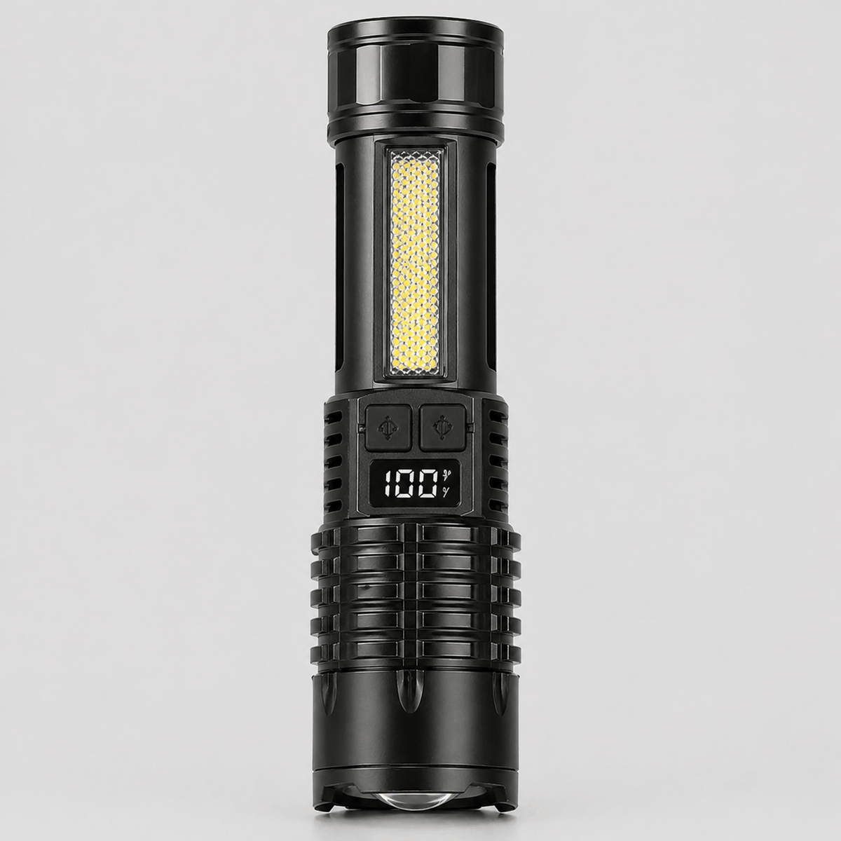 Lampe torche LED puissante avec éclairage latéral