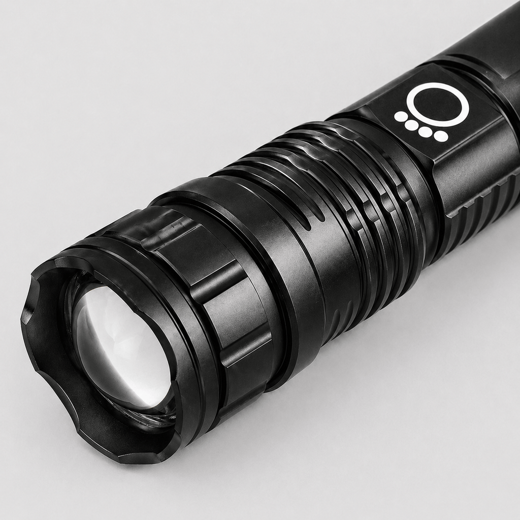 Lampe torche rechargeable à zoom réglable éclairage puissant