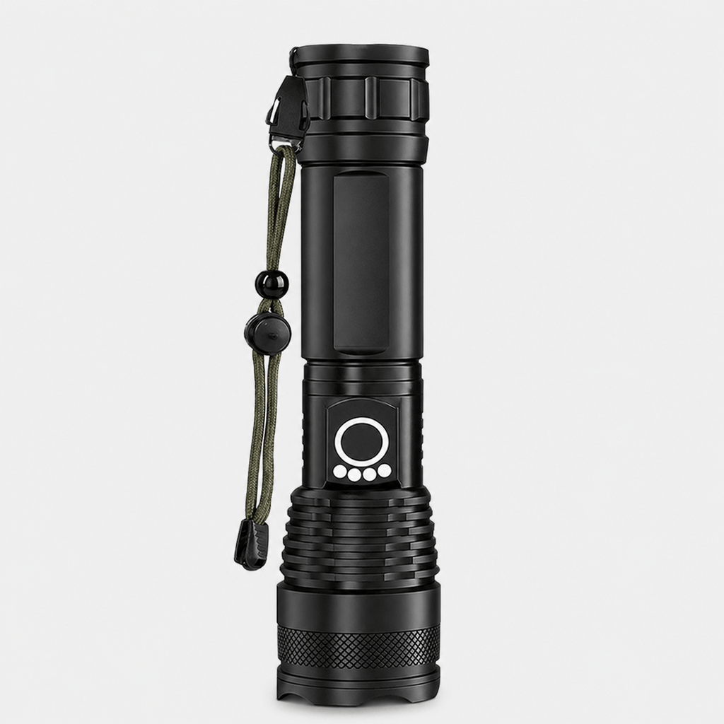 Lampe torche rechargeable à zoom réglable éclairage puissant