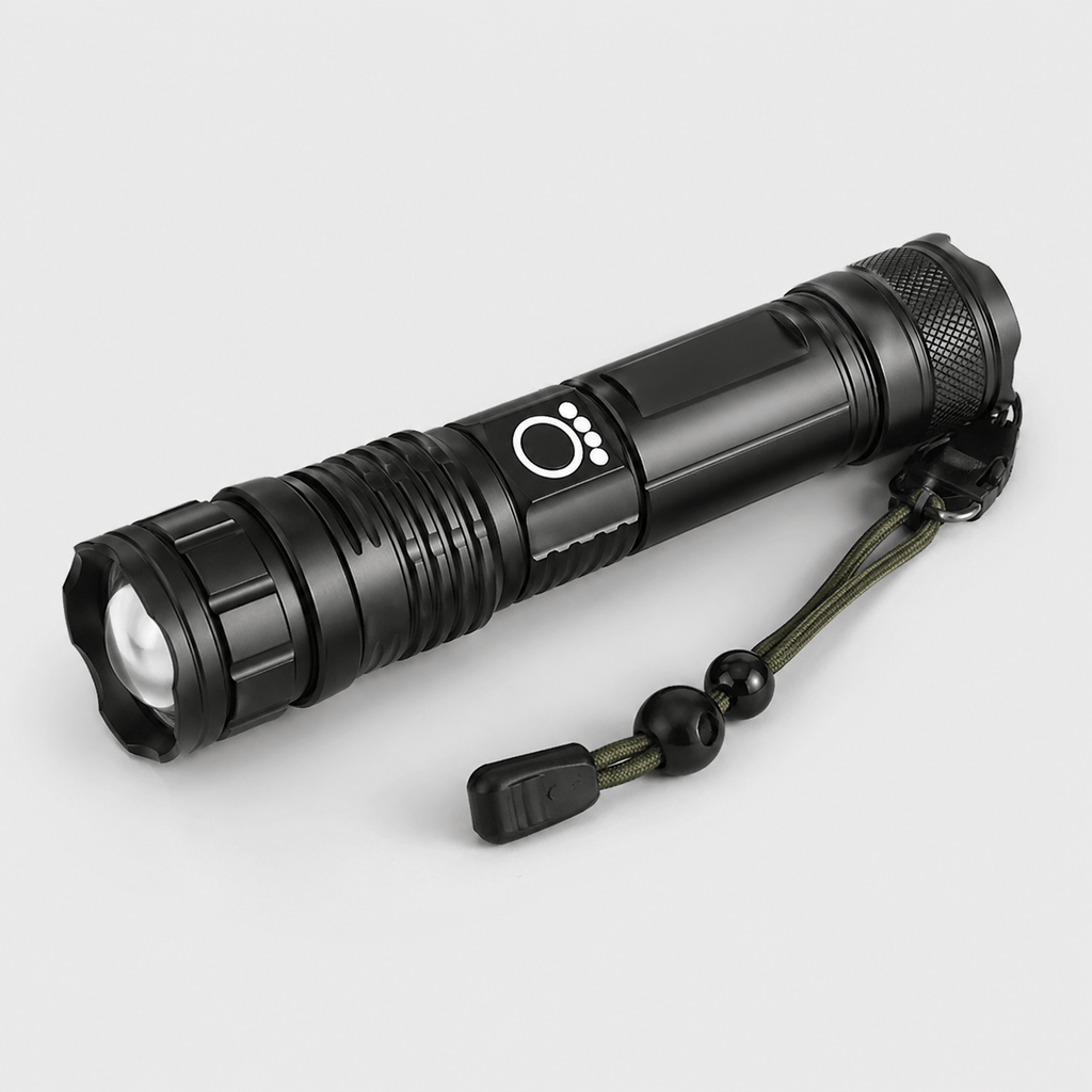 Lampe torche rechargeable à zoom réglable éclairage puissant