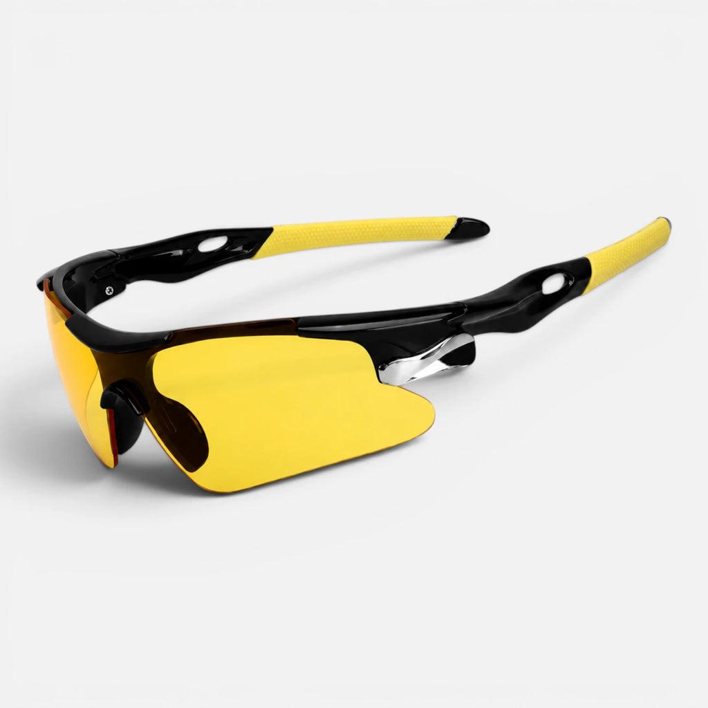 lunette jaune Lunette de course mixte