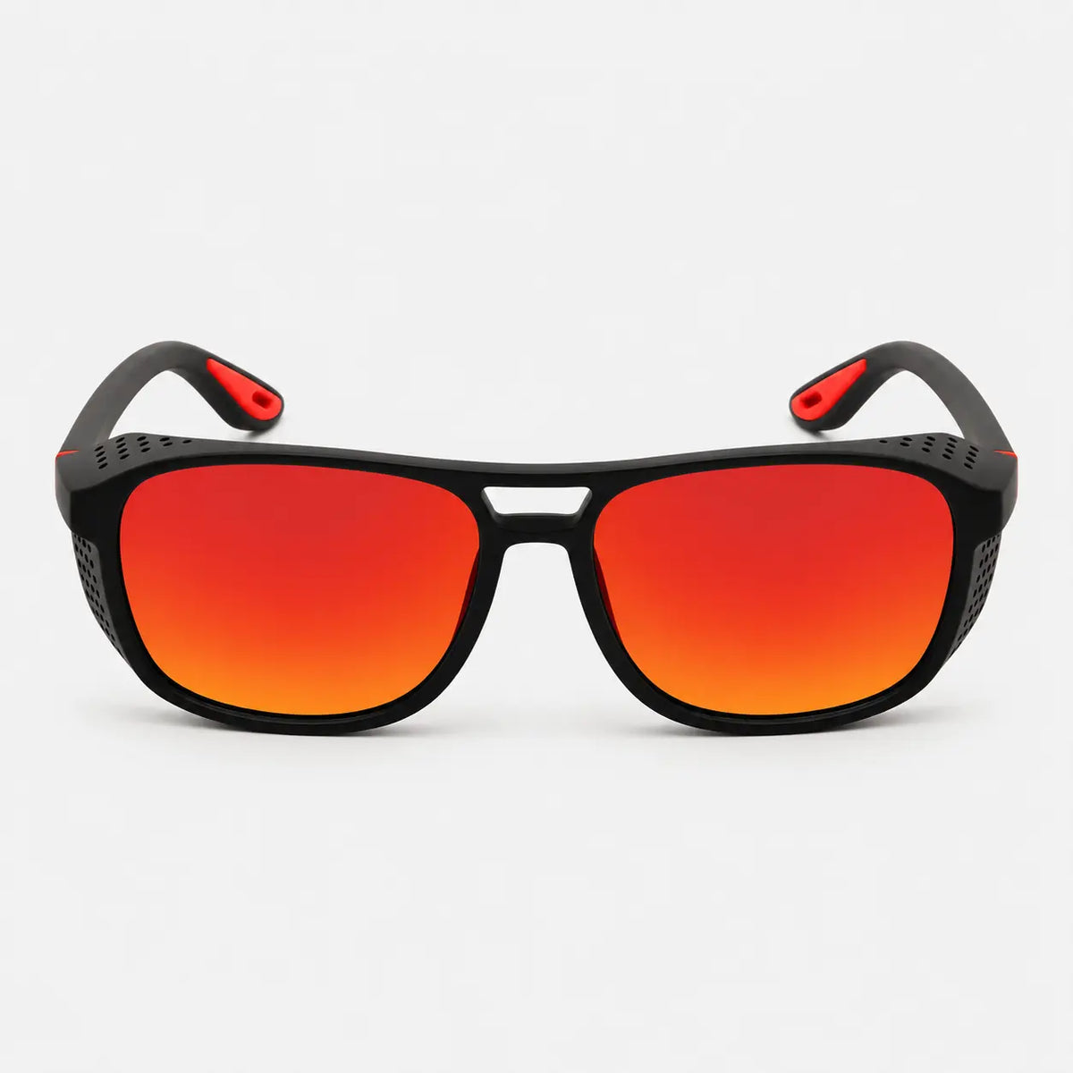 Lunettes de soleil Rouge orangé Lunettes de Soleil Sport Homme Femme Polarisées UV400