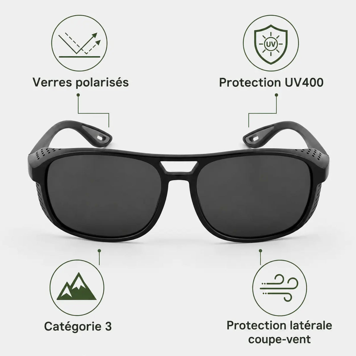 Lunettes de soleil Lunettes de Soleil Sport Homme Femme Polarisées UV400