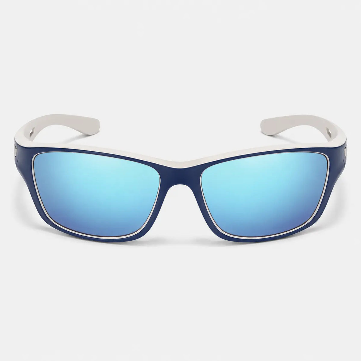 Lunettes de soleil Blanc et bleu Lunettes de Soleil Sport Polarisées Anti-Éblouissement