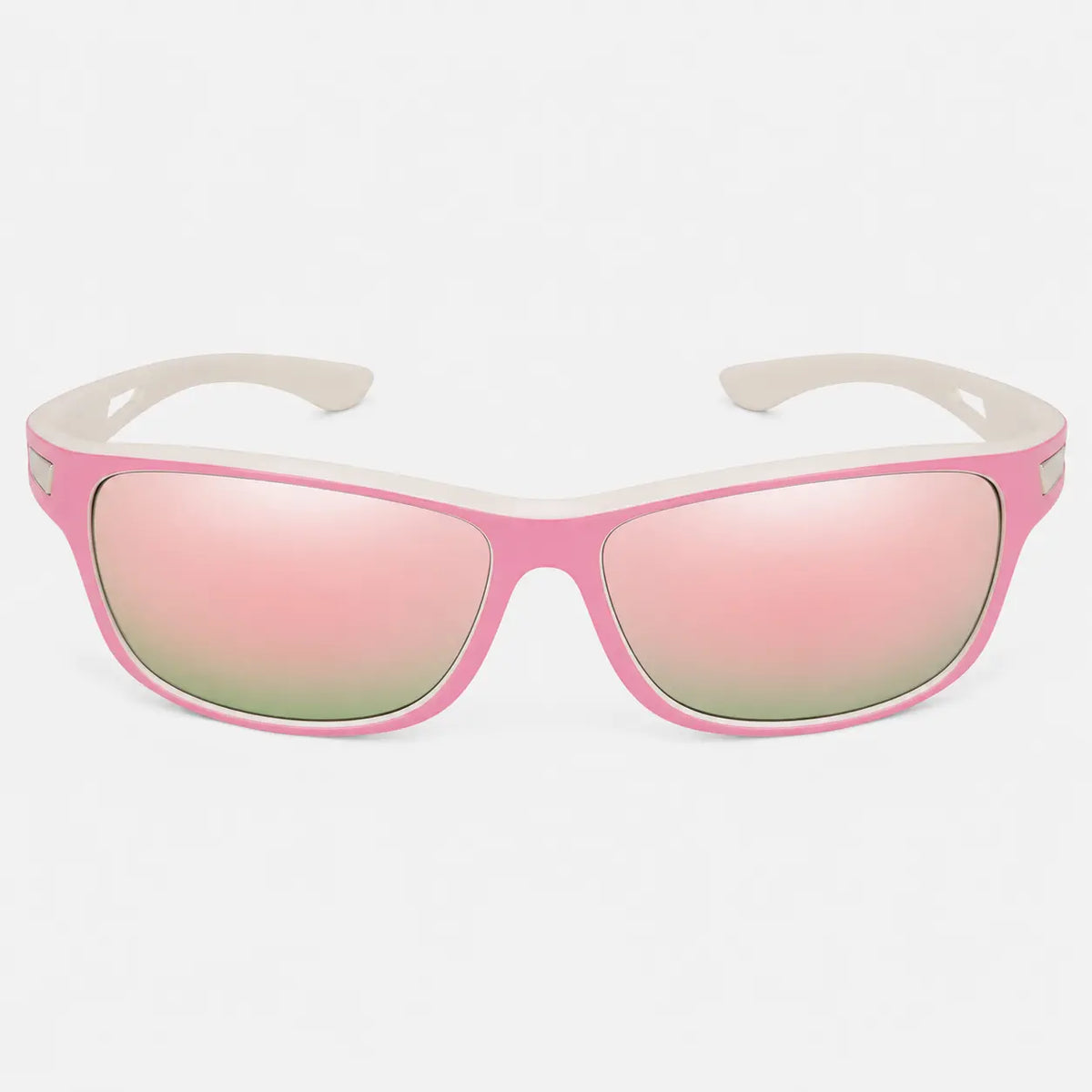 Lunettes de soleil Rose et blanc Lunettes de Soleil Sport Polarisées Anti-Éblouissement