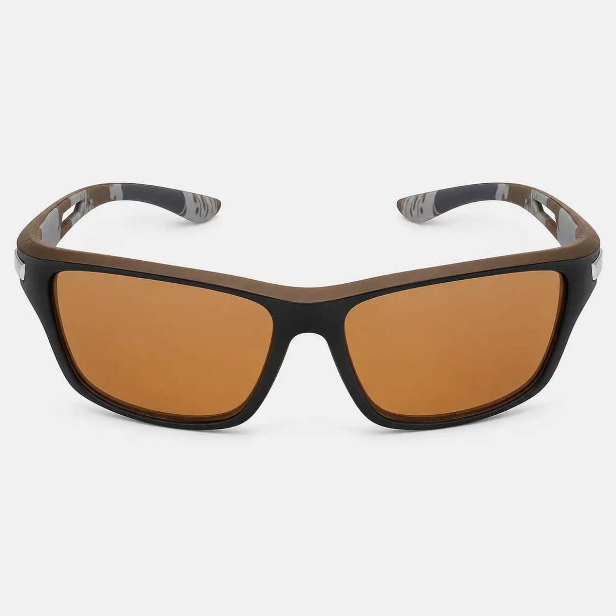Lunettes de soleil Noir et brun Lunettes de Soleil Sport Polarisées Anti-Éblouissement
