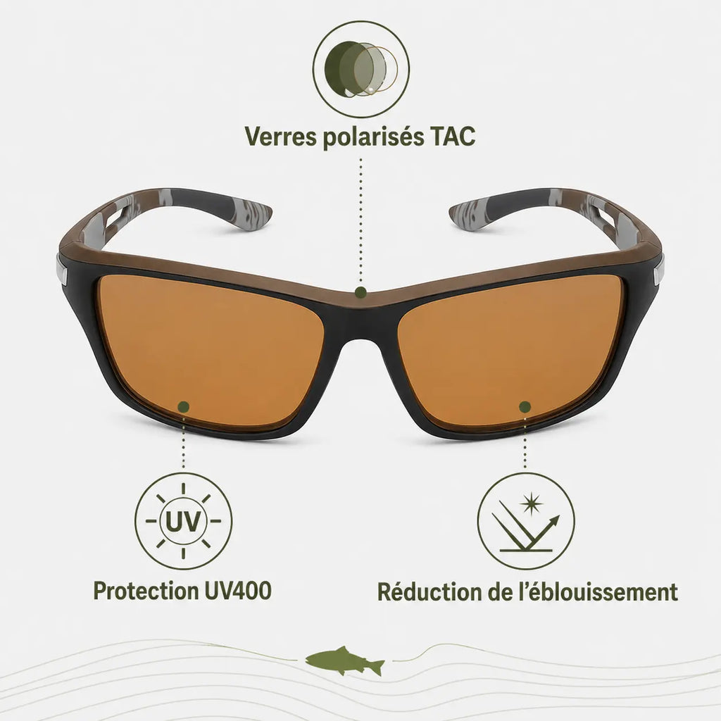 Lunettes de soleil Lunettes de Soleil Sport Polarisées Anti-Éblouissement