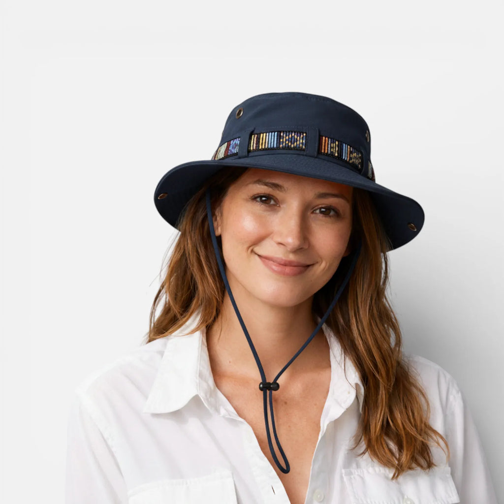 Ma boutique Bleu marine  Grise Chapeau De Randonnée Femme Léger Et Couvrant