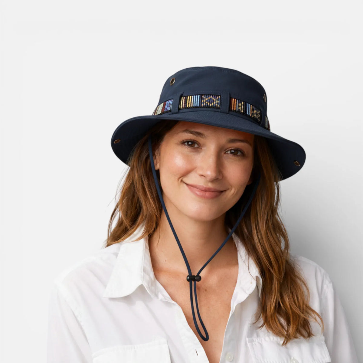 Ma boutique Bleu marine  Grise Chapeau De Randonnée Femme Léger Et Couvrant