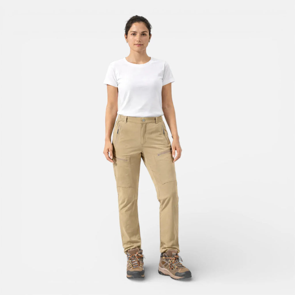 Ma boutique Brun / M Pantalon Randonnée Femme Été Extensible