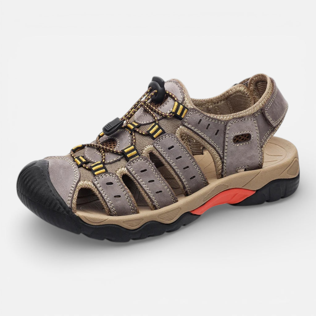 Ma boutique Gris clair / 40 Sandales Randonnée Cuir Homme