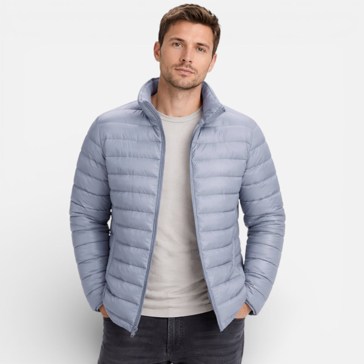 Ma boutique Gris clair / M Doudoune Légère Homme Randonnée