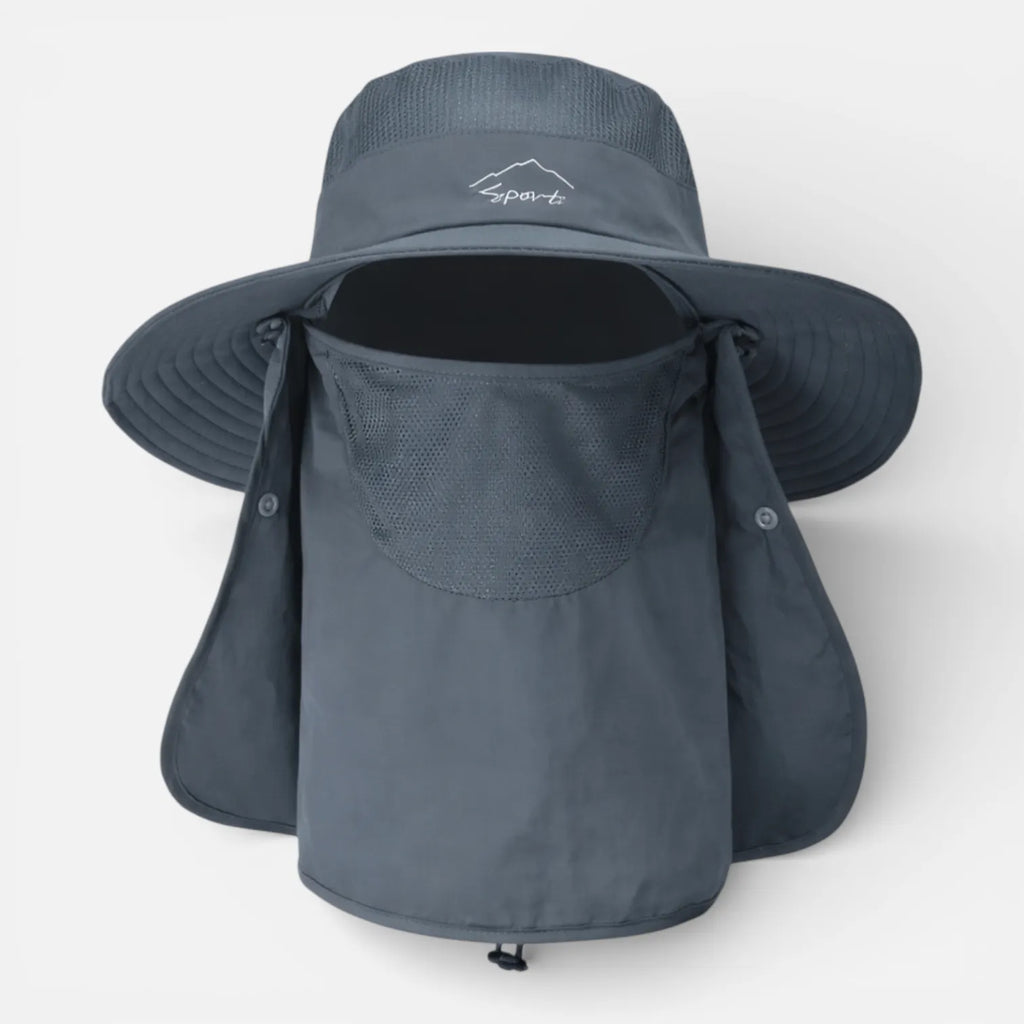 Ma boutique Gris foncé / Taille unique Chapeau Randonnée Anti UV