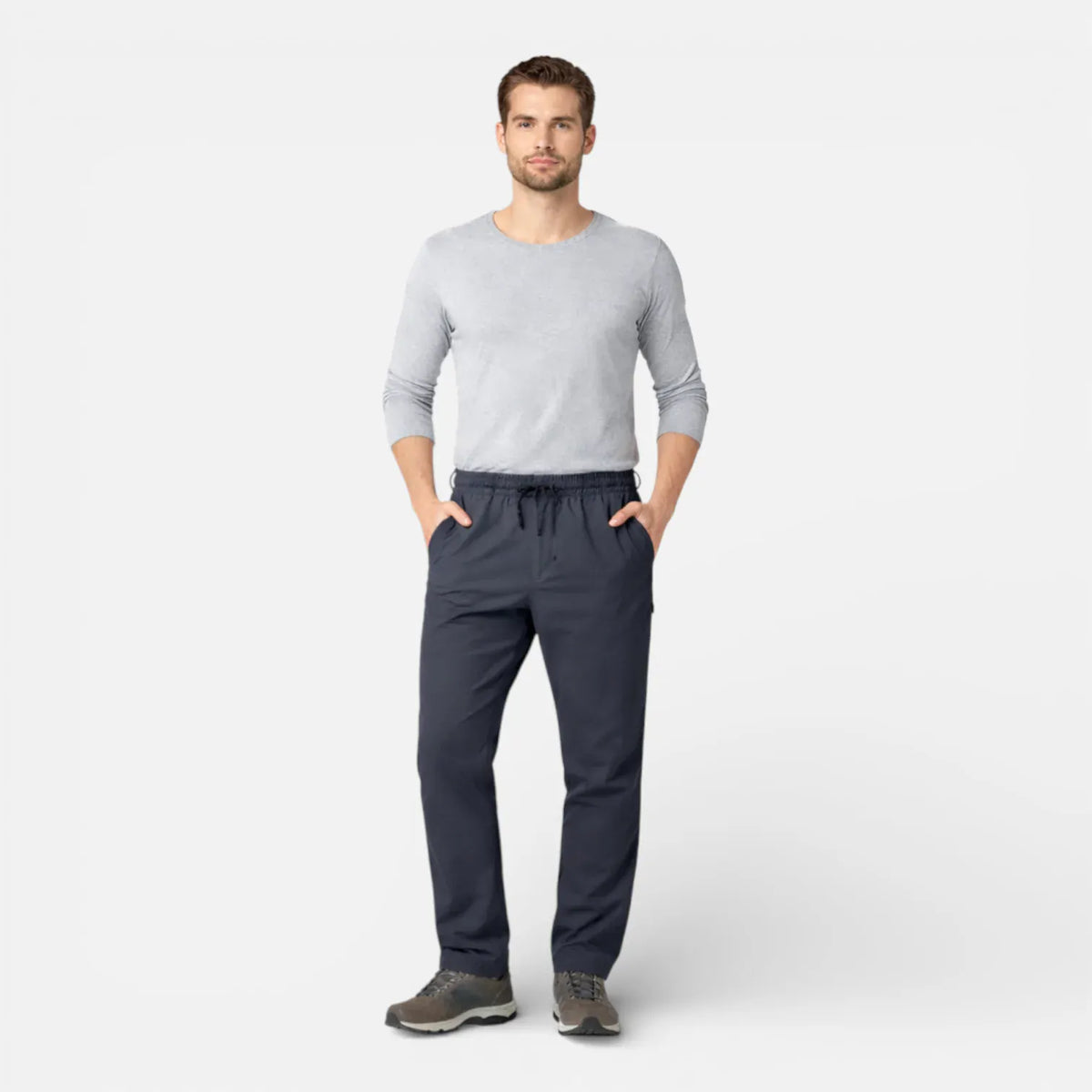 Ma boutique Gris / M Pantalon Randonnée Doublé Polaire Homme