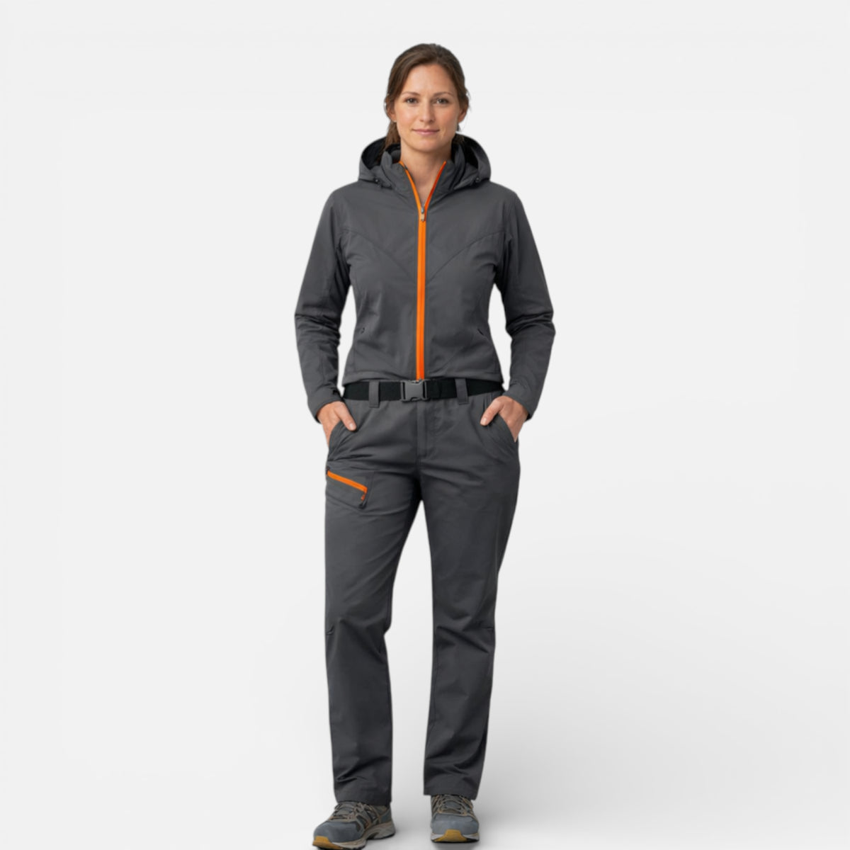 Ma boutique Gris moyen / S Ensemble de Trekking Femme