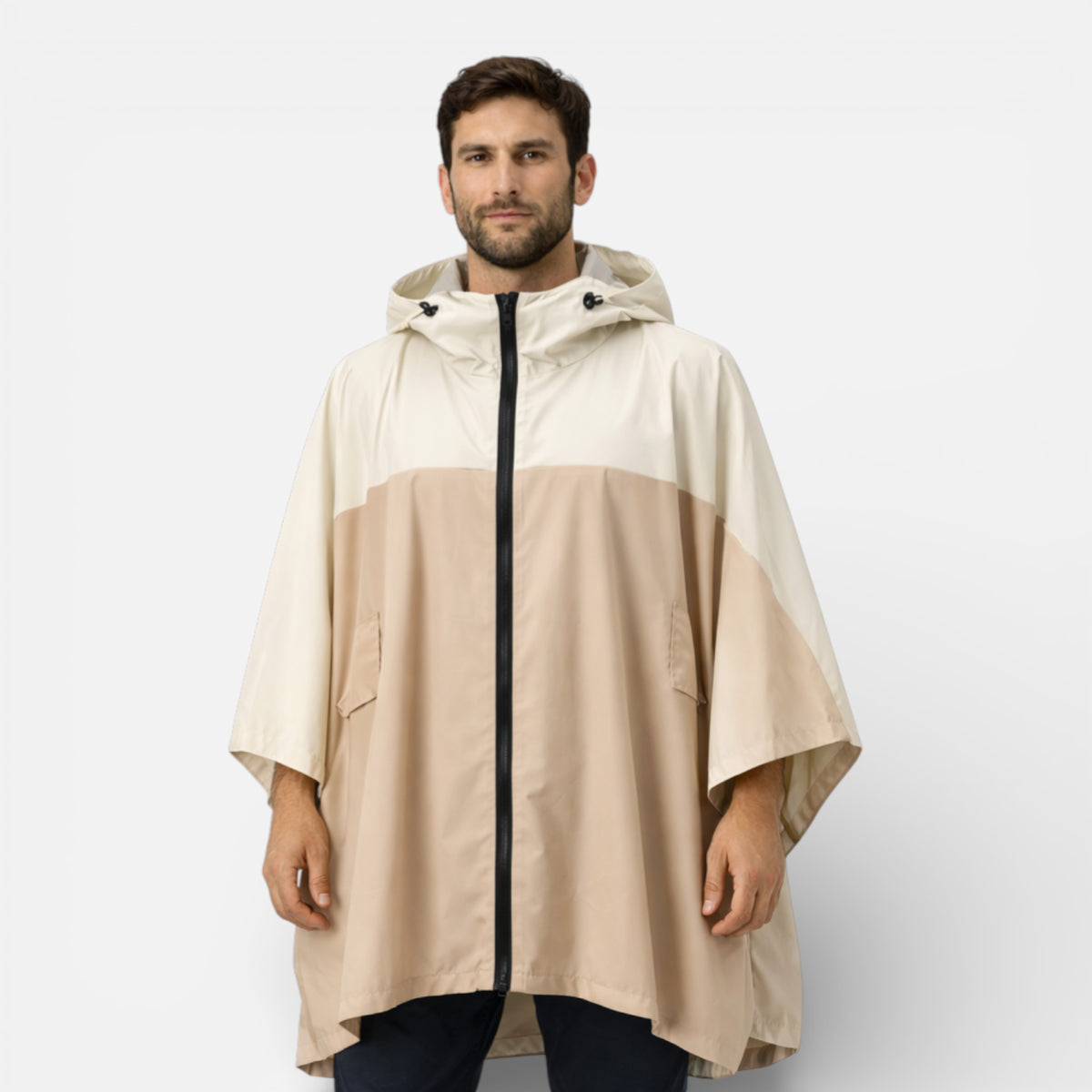 Ma boutique Kaki et Beige / 140 cm x 110 cm Poncho Imperméable de Randonnée