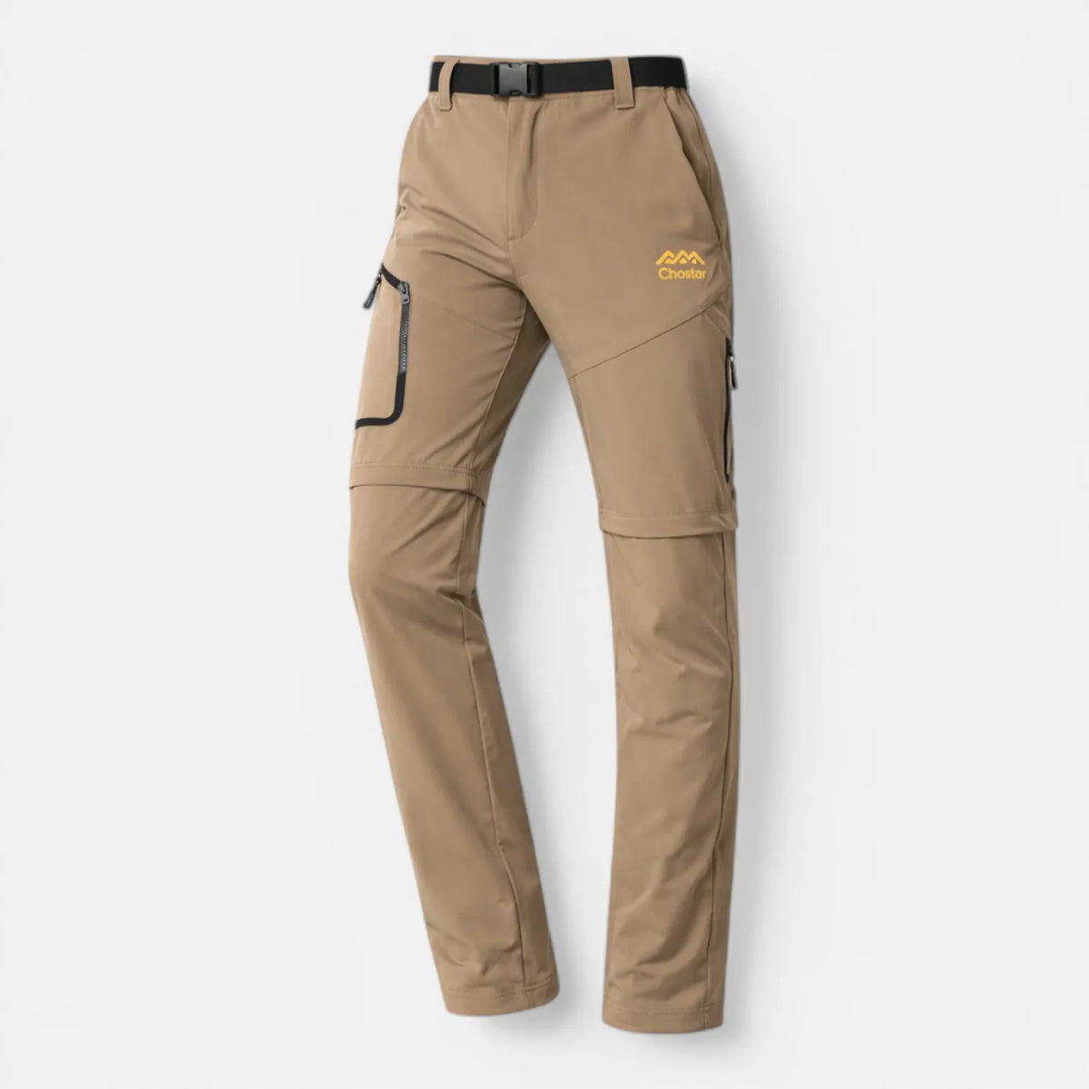 Ma boutique Kaki / S Pantalon de randonnée convertible et imperméable homme
